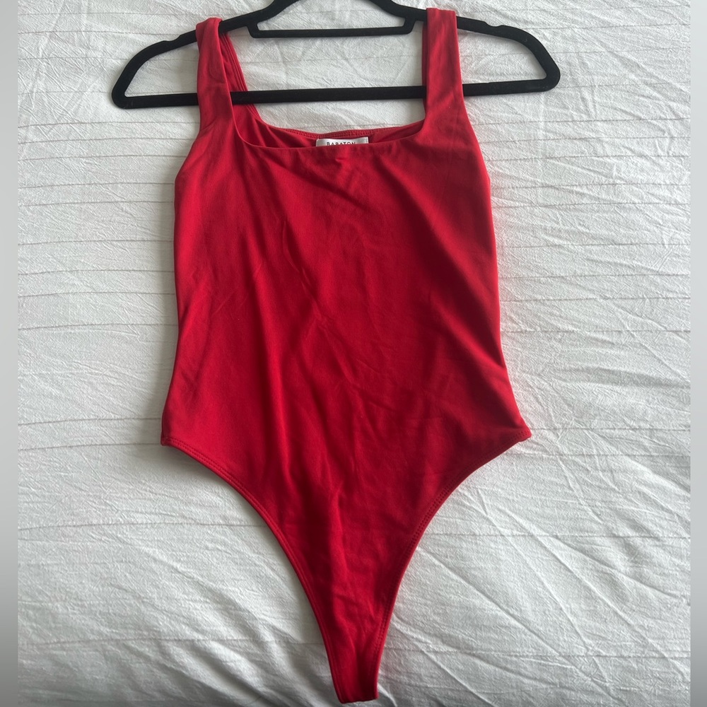 Aritzia Red Bodysuit